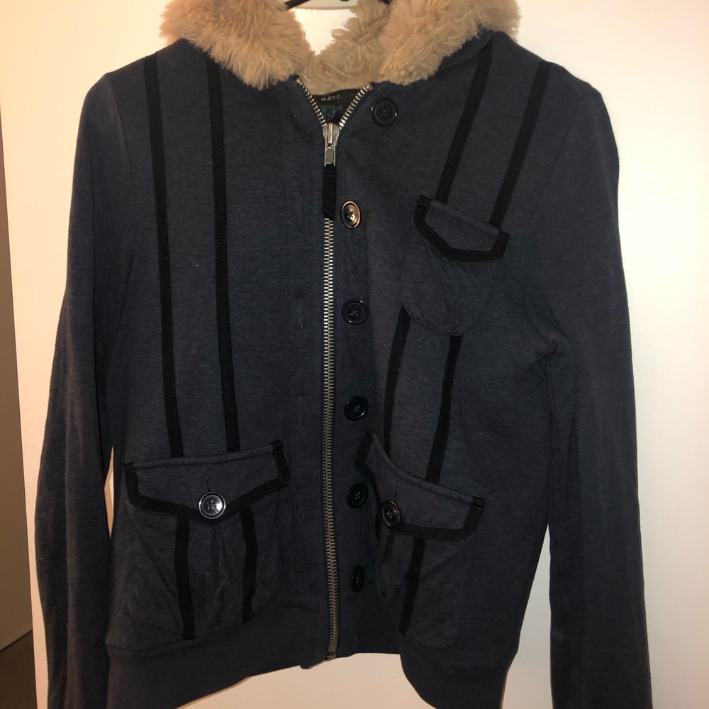 Marc Jacobs shearling sweater-coat